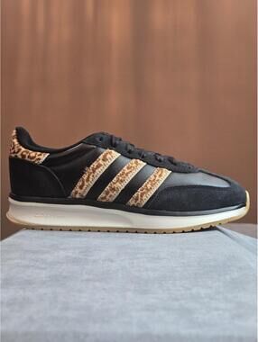 adidas Run 70s 2.0 - Black Leopard Cheetah Print White Gum (KI5790) Women's 6